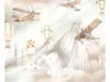 Fototapet copii cu animale, avioane, munți și baloane – design pastel, vlies, dimensiuni personalizabile