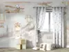 Fototapet copii cu animale, avioane, munți și baloane – design pastel, vlies, dimensiuni personalizabile