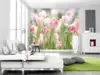 Fototapet Secret Garden, Komar, decorațiune cu peisaj floral lalele, fototapet 368x254 cm