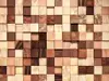 Fototapet abstract Lumbercheck, Komar, imprimeu cuburi de lemn, 368x254 cm