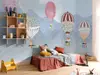 Fototapet cameră copii Happy Balloon, Komar, model cu baloane în zbor, multicolor, 500x250 cm