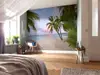 Fototapet Paradise Morning, Komar, peisaj plajă cu palmieri, 368x248 cm