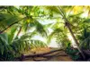 Fototapet peisaj plajă cu palmieri, Komar Piratenversteck, vlies, 450x280cm
