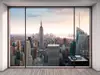 Fototapet 3D Penthouse, Komar, fereastră către peisaj urban, 368x254 cm