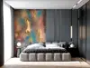 Fototapet imitaţie decorativă colorată Happiness, decor perete living, dormitor, hol, spaţii comerciale, 184x254 cm