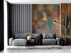 Fototapet imitaţie decorativă colorată Happiness, decor perete living, dormitor, hol, spaţii comerciale, 184x254 cm