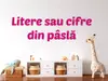 Litere sau cifre personalizate din fetru (până la 4 litere/cifre), pâslă colorată, 13 culori disponibile, grosime de 3 mm