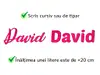 Litere sau cifre personalizate din fetru (până la 4 litere/cifre), pâslă colorată, 13 culori disponibile, grosime de 3 mm