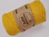 Macrame Rope, fire răsucite de 4 mm, galben