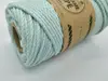 Macrame Rope, fire răsucite de 4 mm, vernil