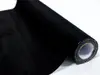 Material autoadeziv imitaţie piele întoarsă neagră, rolă de 152 cm