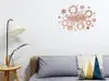 Decoraţiune perete Dante, din oglindă acrilică bronz, model geometric