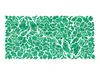 Oglindă decorativă Flower Blossom, Folina, decoraţiune perete, verde, 200x93 cm