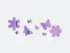 Decoraţiune oglindă violet Spring, Folina, oglindă acrilică, decorațiune pentru perete