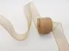 Panglică organza bej auriu 4 cmx6 metri