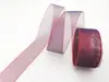 Panglică organza vişinie 4 cm x 10 metri, pentru aranjamente, ambalare cadouri, handmade şi artizanat