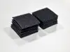 Set 10 pătrate Velcro fără adeziv,  sistem Hook and Loop, arici fără adeziv ideal pentru cusut, 3x3 cm - culoare neagră