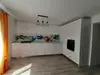 Autocolant perete backsplash, Dimex White Smoke, alb cu model abstract multicolor, rezistent la apă şi căldură, rolă de 60x350 cm