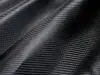 Piele artificială neagră embosată tip carbon 3D pe suport textil din microfibră, fară adeziv, 138 cm lațime