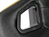Piele artificială neagră embosată tip carbon 3D pe suport textil din microfibră, fară adeziv, 138 cm lațime