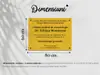 Plăcuță obligatorie pentru cabinetele stomatologice conformă deciziei emise de Colegiul Medicilor Stomatologi din România, 80x60 cm