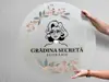 Plăcuță personalizată model din acril mat cu print UV pentru birouri, spații comerciale, firme și instituții, distanțiere incluse