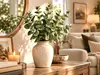 Plantă artificială verde, 70 cm înălţime, buchet cu 5 crengi
