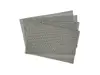 Set 4 covoraşe antialunecare pentru sertare, rafturi şi tăvi, material gri perforat, 30x45 cm