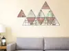 Set 12 stickere oglindă triunghiuri argintii şi bronz