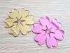 Set 2 stickere oglindă Floare, Folina, auriu și roz, dimensiune sticker 10 cm