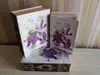 Set 3 cutii decorative tip carte Liliac