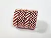 Set 4 role washi tape, benzi adezive cu dungi roşu metalic