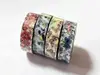 Set 4 role Washi Tape, benzi autoadezive decorative cu fluturi si flori