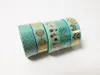 Set 5 Washi tape, modele turcoaz