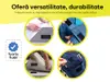 Set bandă Velcro cu adeziv, benzi Hook and Loop, arici autoadeziv, role cu lățimea de 20cm și lungimea de 100 cm - culoarea neagră