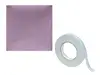 Set 7 panouri decorative tapiţate roz, Mollis R62, formă pătrată de 30x30cm, cu bandă dublu-adezivă inclusă