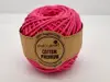 Sfoară bumbac roz fuchsia, Maccaroni Cotton Premium, fir de 2mm grosime, 100gr