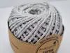 Sfoara bumbac gri deschis, Maccaroni Cotton Premium, fir de 2 mm grosime, 100g