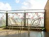 Folie geam autoadezivă, Folina Veneciano, sablare cu model crengi înflorite şi păsări, rolă de 60x200 cm, racletă pentru aplicare inclusă