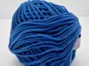 Snur catifelat albastru, Maccaroni Suede, pentru tricotat si crosetat