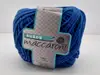 Snur catifelat albastru, Maccaroni Suede, pentru tricotat si crosetat