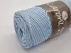 Snur din bumbac, Maccaroni Cotton Cord bleu, 3 mm grosime