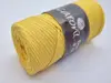 Snur din bumbac, Maccaroni Cotton Cord galben, 3 mm grosime