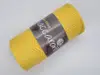 Snur din bumbac, Maccaroni Cotton Cord galben, 3 mm grosime