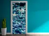 Autocolant uşă Soap Bubbles, Folina, model multicolor, dimensiune autocolant 92x205 cm