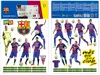 Sticker 11 fotbalişti FC Barcelona, Imagicom, autoadeziv