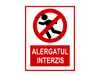 Sticker Alergatul interzis 15x23 cm