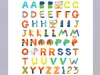 Sticker Alfabet Winnie, AGDesign, pentru copii, autoadeziv, multicolor