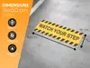 Sticker antiderapant pentru podea cu mesajul 'Watch your step', autoadeziv cu granulație grosieră, Folina, 60x16 cm, set 2 stickere