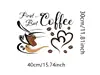 Sticker decorativ cafea – pentru bucătărie, cafenele și magazine de specialitate, 40x30 cm
